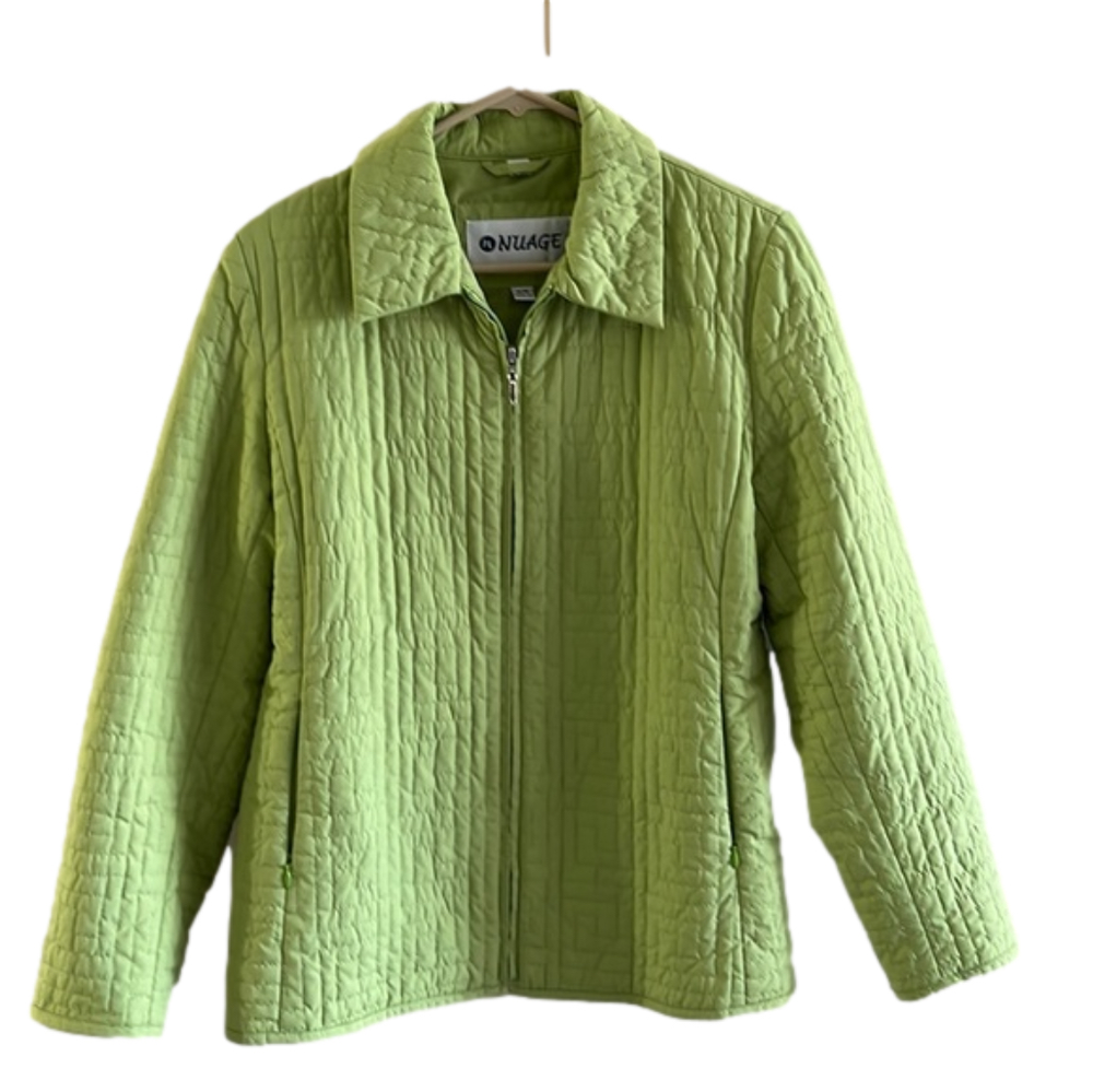 NUAGE lime green lightweight coat